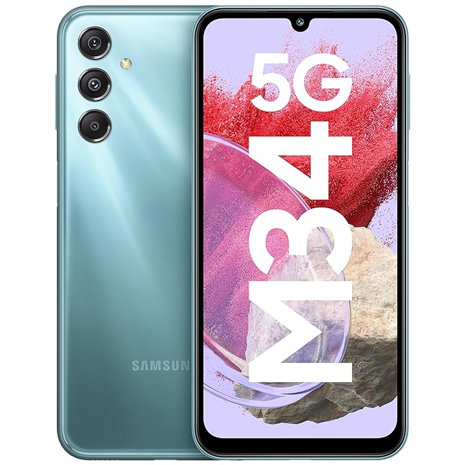 Samsung Galaxy M34 5G (Prism Silver,6GB,128GB)